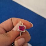 Ruby Cubic Diamond Ring
