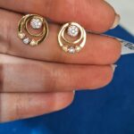 18CT Yellow Gold Round Earring